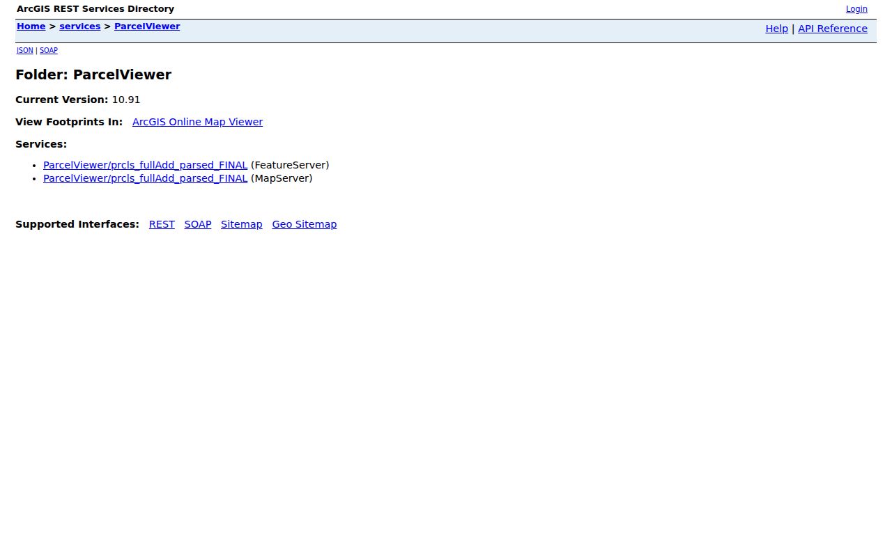 Wayne County street directory official ParcelViewer service directory